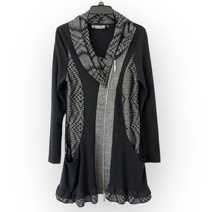 The Pyramid Collection Black and Gray Jacket